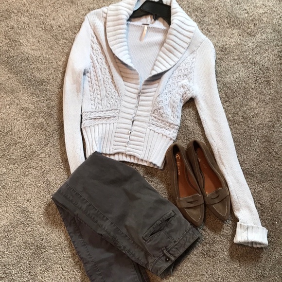 Free People Sweaters - Free people light blue cardigan