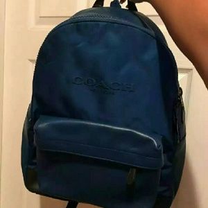 blue backpack
