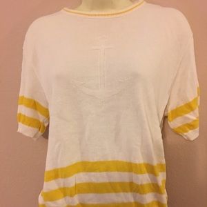 White and Yellow Sweter