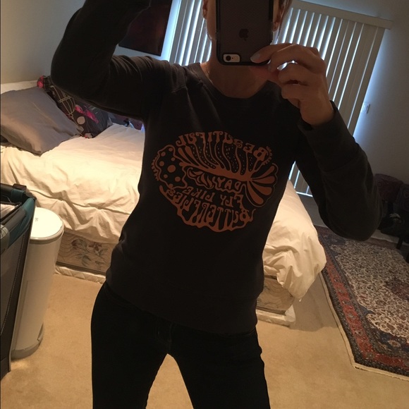 Dark Grey Fitted Sweatshirt - Picture 3 of 4