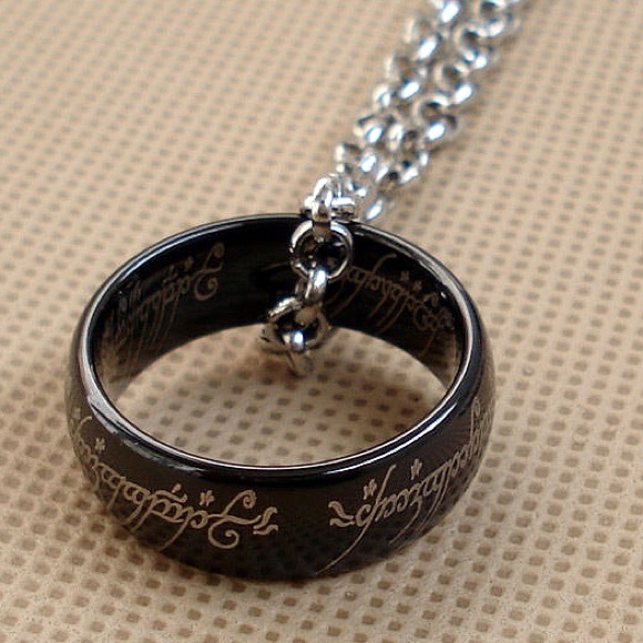 CLOSET CLOSING - Black Ring Necklace