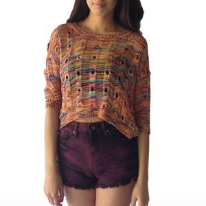 🌸NEW🌸 Multi Color Knit Crop Top