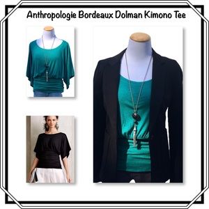 🎀NWOT🎀 Anthropologie Bordeaux Dolman Tee - Teal.