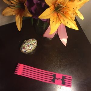 Pink under armour head band *new*