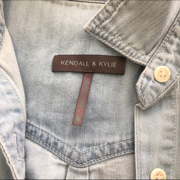 Kendall and Kylie Ombré Denim Flannel - Picture 3 of 4