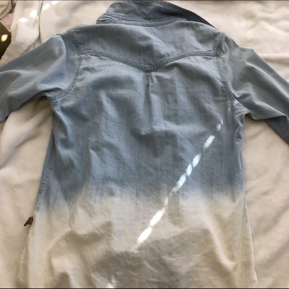 Kendall and Kylie Ombré Denim Flannel - Picture 4 of 4