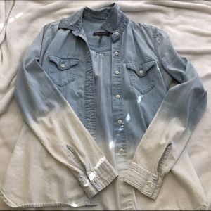 Kendall and Kylie Ombré Denim Flannel