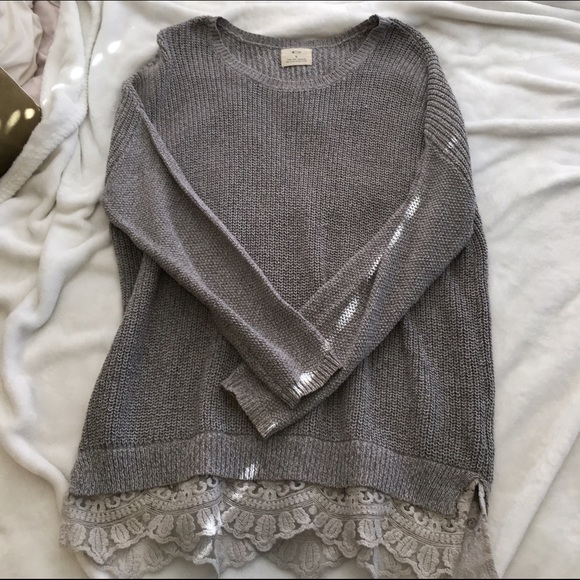Urban Outfitters Lace Sweater - Picture 1 of 4