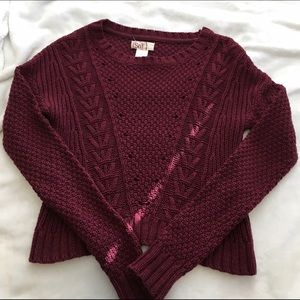 Burgundy Sweater