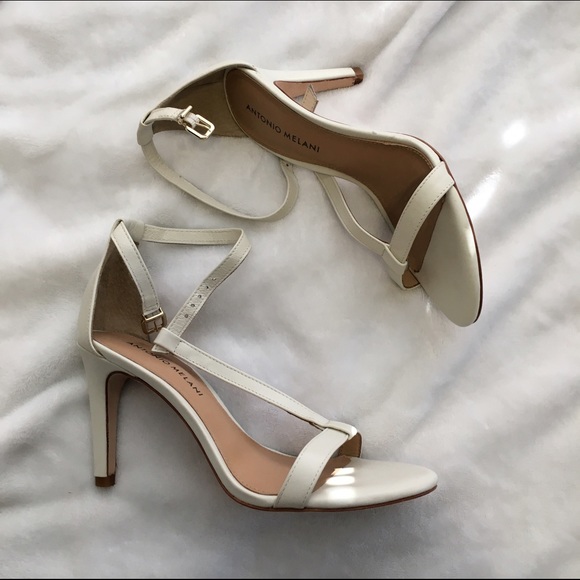 White Antonio Melani Heels - Picture 1 of 4