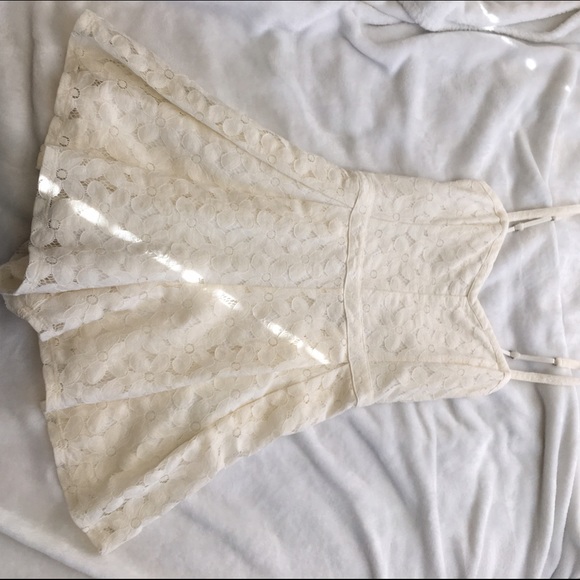 Off-white Lace Romper