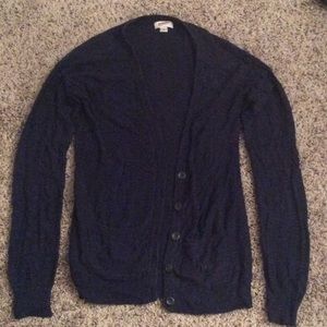 Navy Button-Up Cardigan - Medium