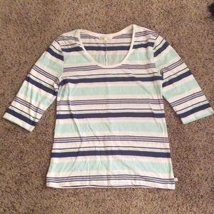 Victoria's Secret Long Sleeve Striped Tee - Large