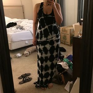 Young, Fabulous, and Broke tie-dye maxi dress