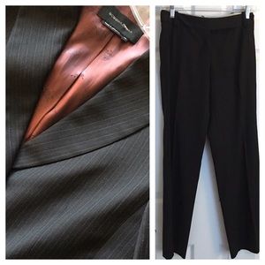 {BCBGMaxAzria} Charcoal Pinstripe Suit Lightweight