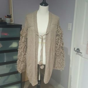 Figue Alpaca Fringe-trimmed cardigan