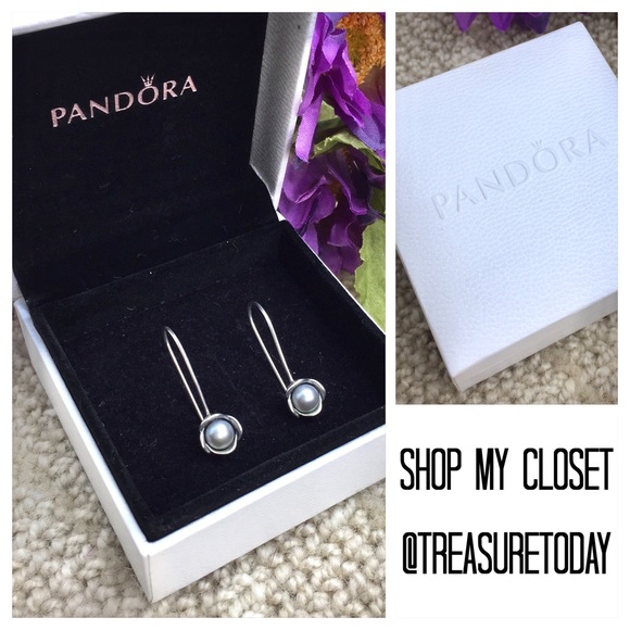 Pandora Jewelry - BLAVK FRIDAY🎉PANDORA 925 Silver Pearl Earrings
