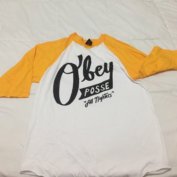 obey baseball tee