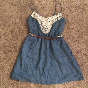 Rue21 Blue Jean Babydoll Summer Dress -Medium