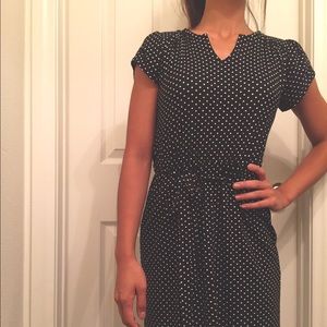 Polka dot dress black and white