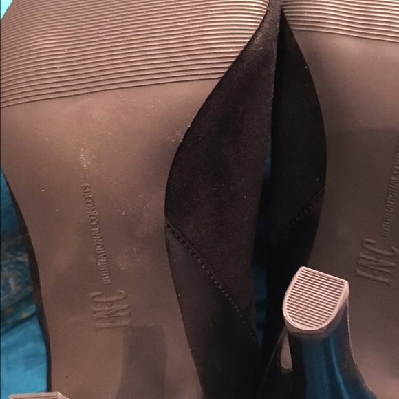 INC Black Suede Short Boots - Picture 3 of 5