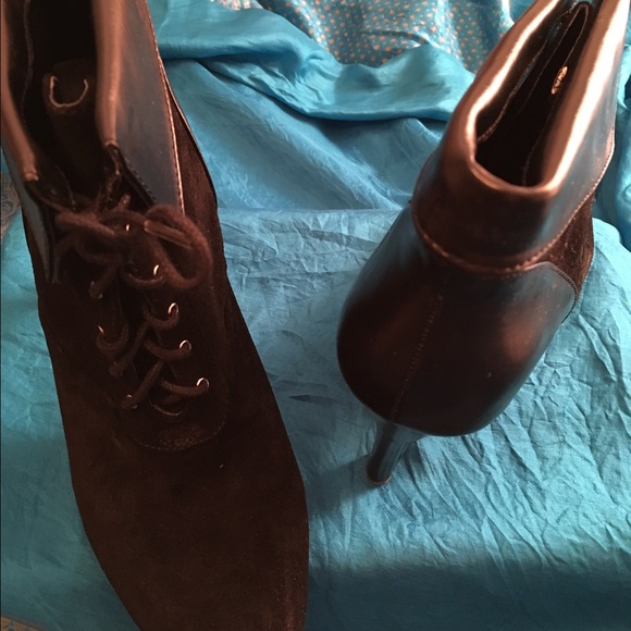 INC Black Suede Short Boots - Picture 4 of 5