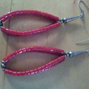 Vintage coral earrings