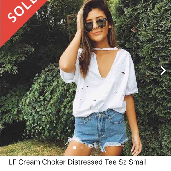 ISO LF DISTRESSED tee cut out