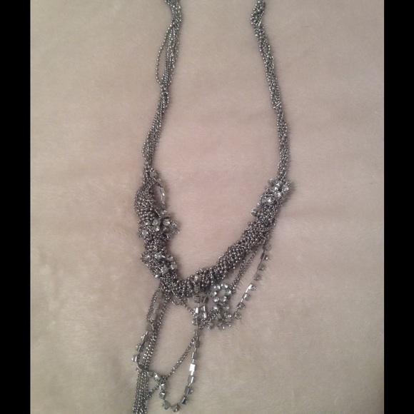 Rhinestone chain necklace
