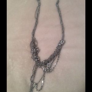 Rhinestone chain necklace