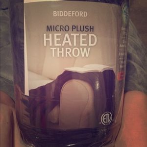 Micro plush heated throw