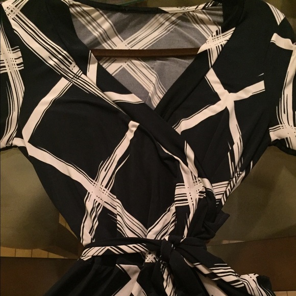 Beautiful Navy Wrap Dress