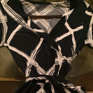 Beautiful Navy Wrap Dress