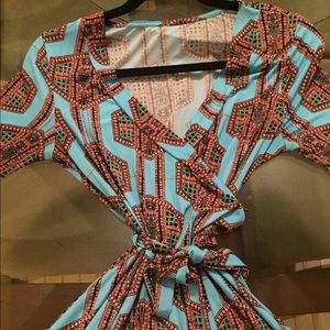 Great Wrap Dress -great colors