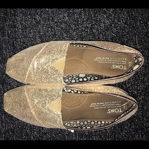 Rose Gold Sparkly Toms