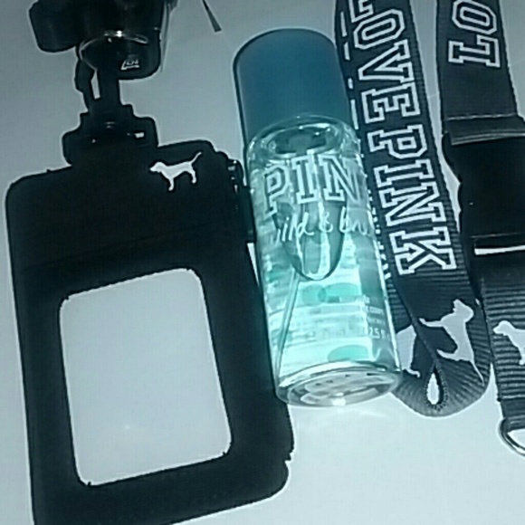 2 pc PINK lanyard no spray - Picture 2 of 2