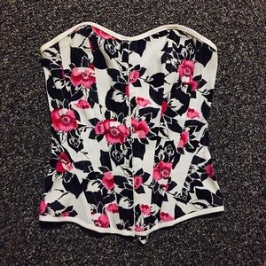 Charlotte Russe Floral Corset