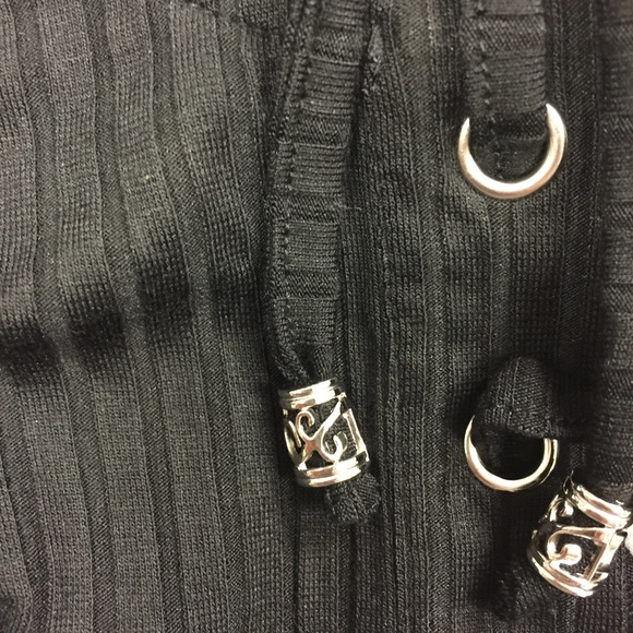 Last One Sale 😍 Black Lace up Bodysuit - Picture 2 of 2