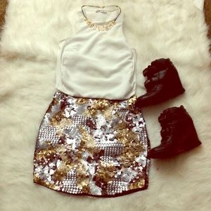 Almost new, black wedge sneakers, 7.5size