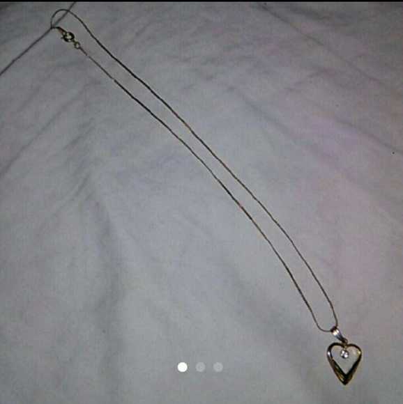 14k gold heart necklace