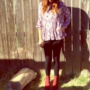 SOLD Cute Hippie Boho Style women's M Top