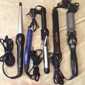 5 hair styling tools.