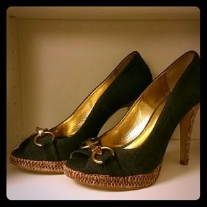 Sergio Zelcer / Boston Proper Denim Pump Peep Toe