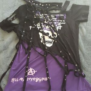 Punk Rock Top with Chocker