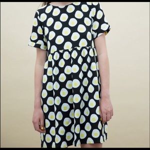 The whitepepper egg print smock dress