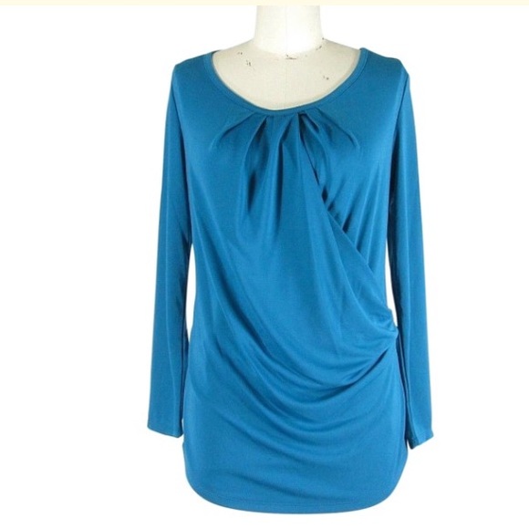 Robert Rodriguez Teal Blue Natalie Top Size XL