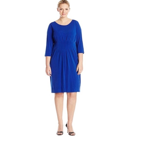 Calvin Klein New Blue Jersey Dress Plus Size 20W