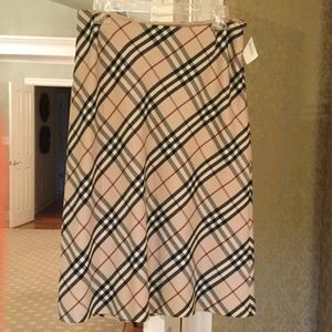 Burberry a-line skirt, sz 8, new