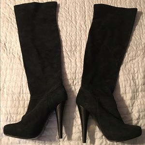 Black over the knee boots size 7