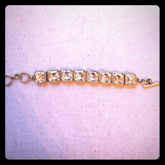 Retro Glad Square Cut Crystal Bracelet